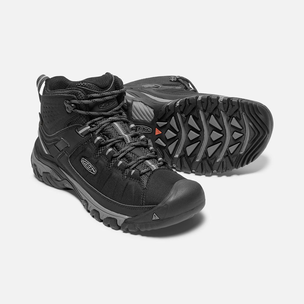 Keen Outdoor Bot Erkek Siyah - Targhee Exp Waterproof Mid - Türkiye VXUF96874